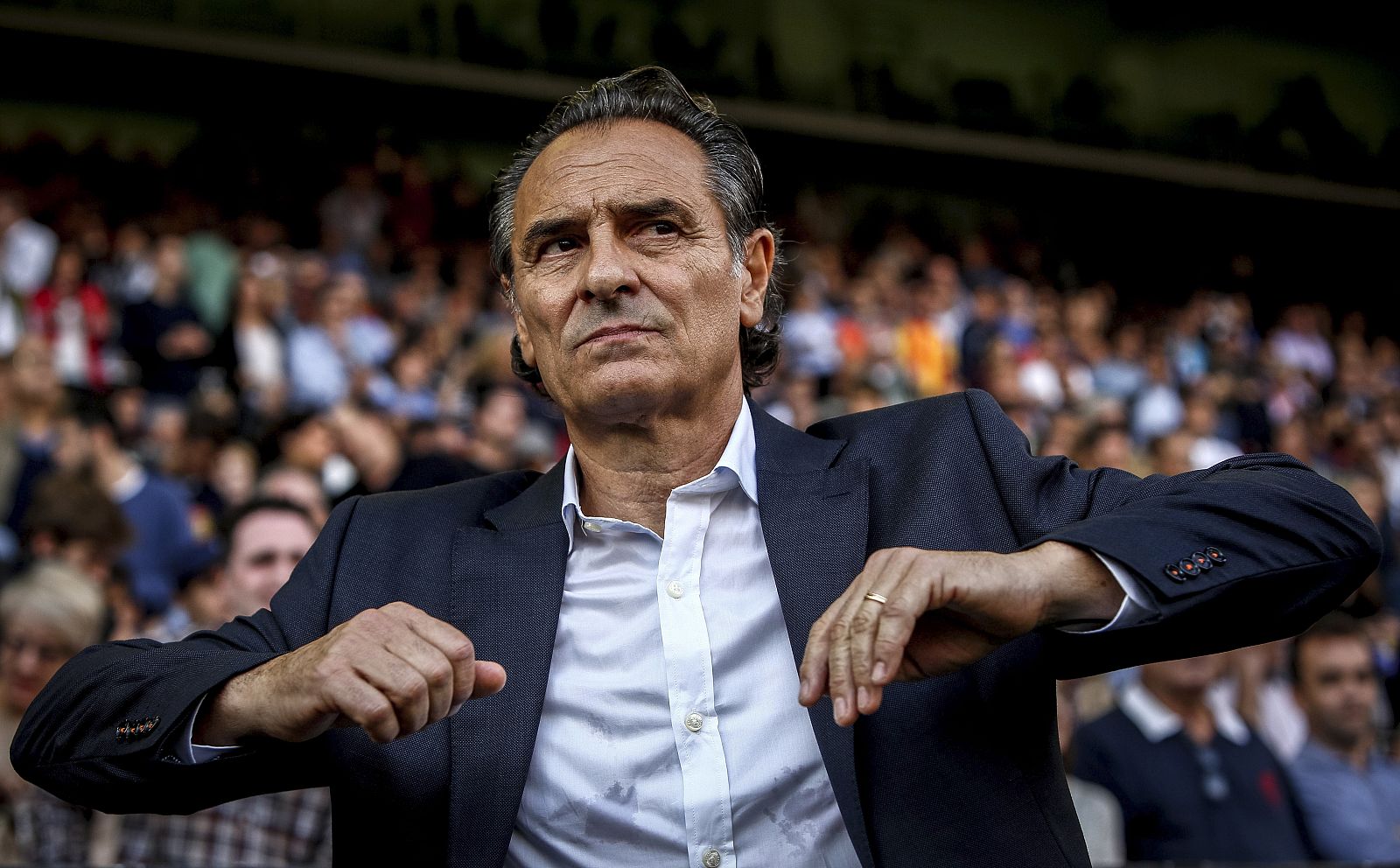 El entrenador del Valencia, el italiano Cesare Prandelli.