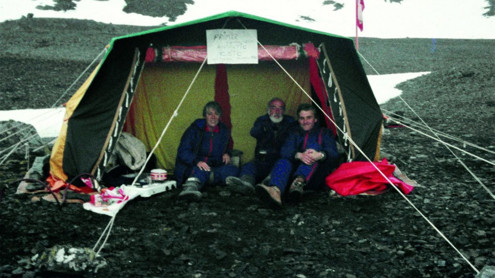 Primer campamento español en la Antártida (CSIC).