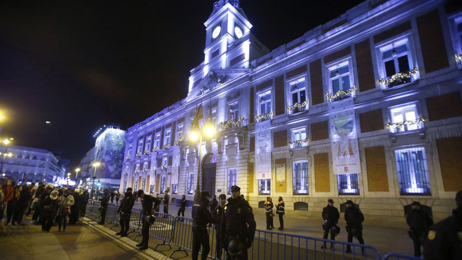 La madrileña Puerta del Sol el viernes 30 de diciembre de 2016.