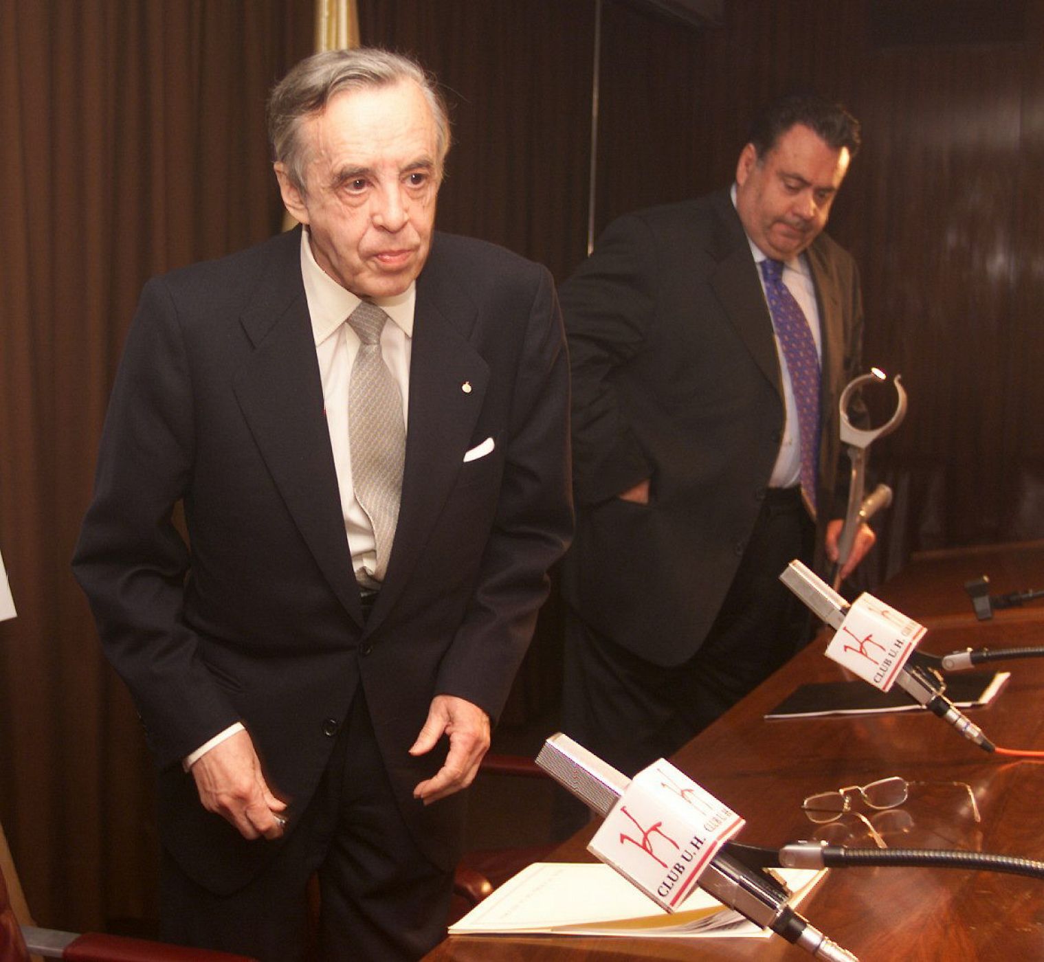 José Angel Sánchez Aisaín, presidente de honor del BBVA, durante una conferencia sobre tecnología.