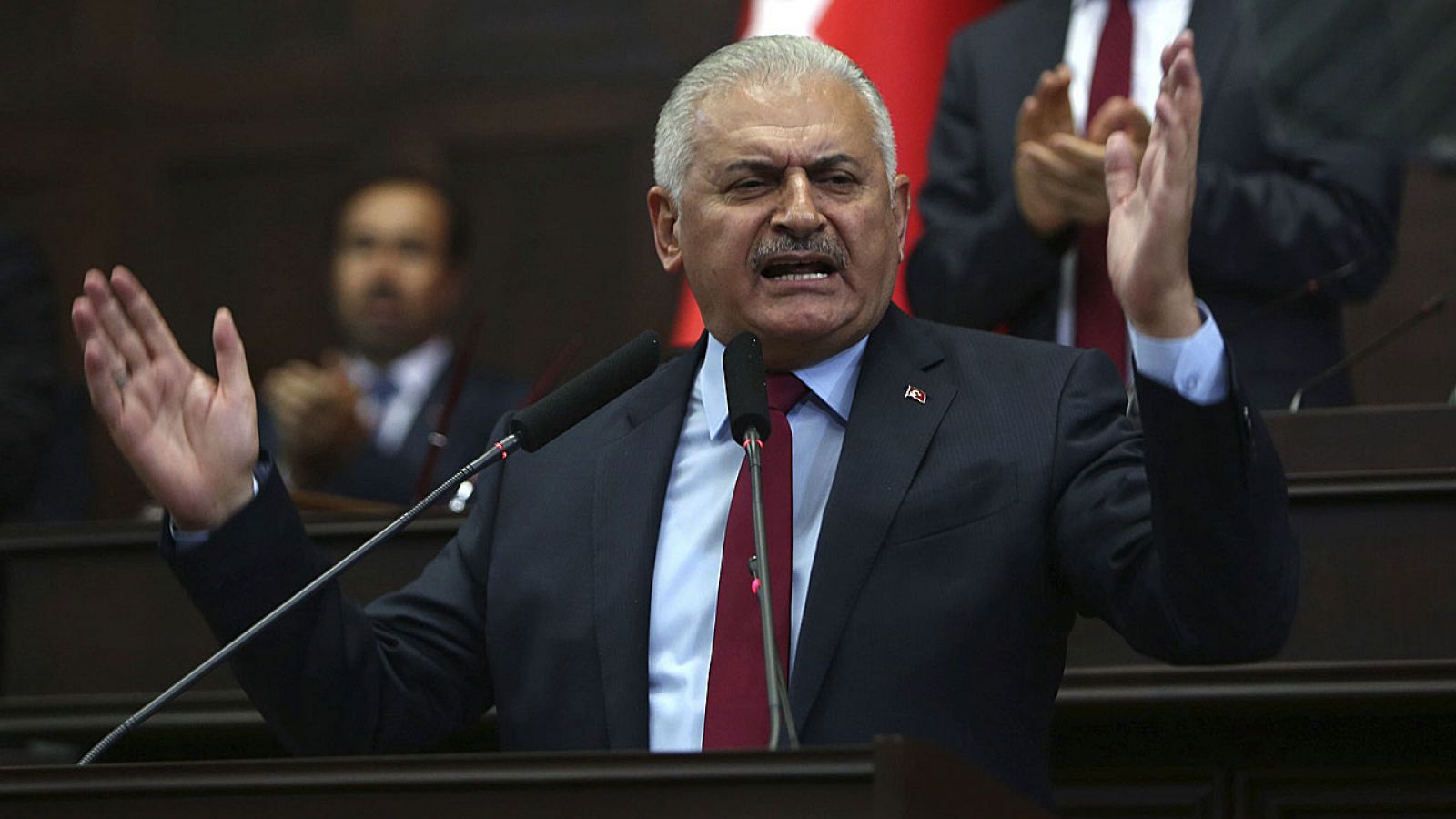 El primer ministro de Turquía, Binali Yildirim, en una imagen de archivo en el Parlamento en Ankara.