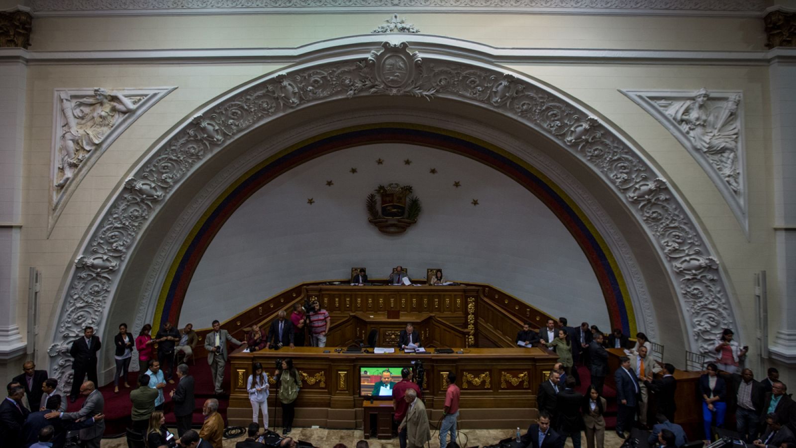 Vista general de la Asamblea Nacional de Venezuela el pasado 9 de enero de 2017.