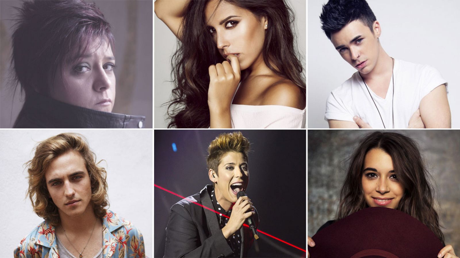 Las seis candidatos de 'Objetivo Eurovisión'