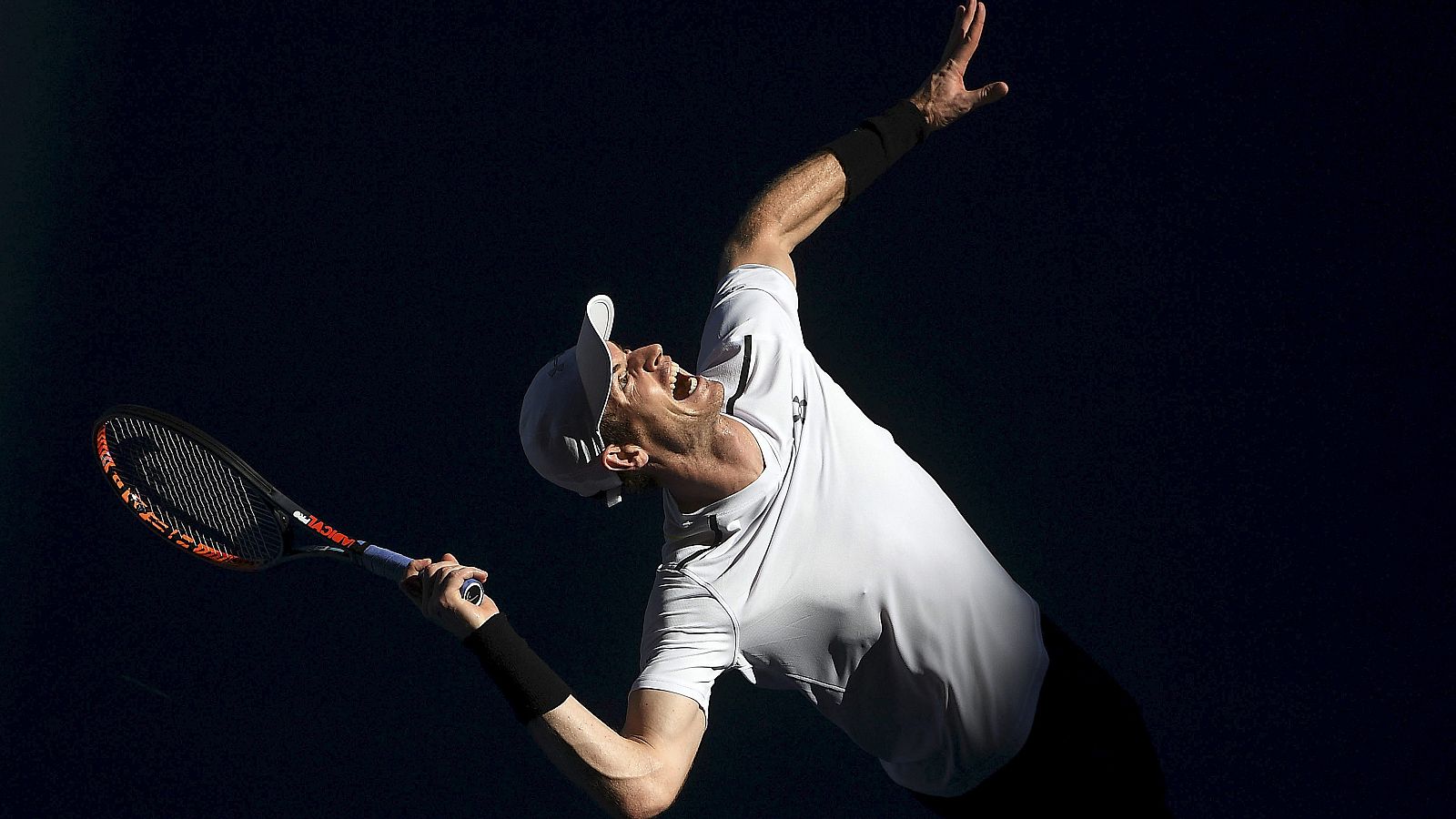 Andy Murray, en su debut en el Open de Australia 2017.