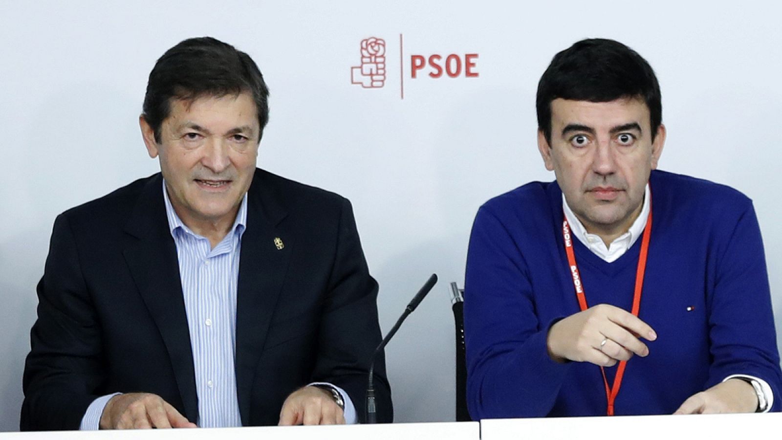 Javier Fernández y Mario Jiménez (PSOE)