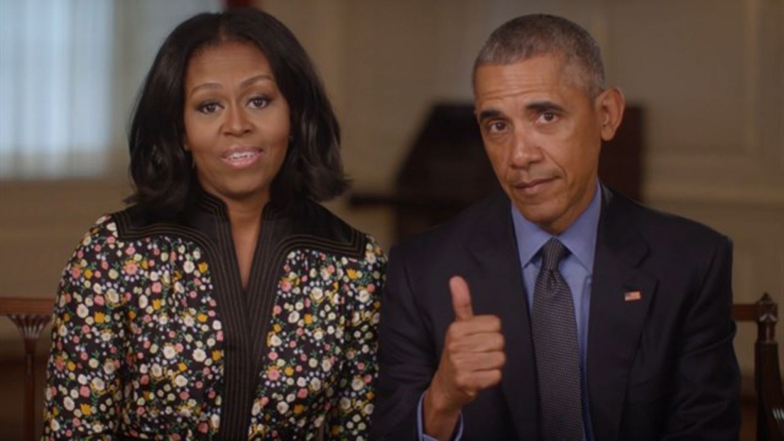 El presidente saliente Barack Obama y su esposa Michelle