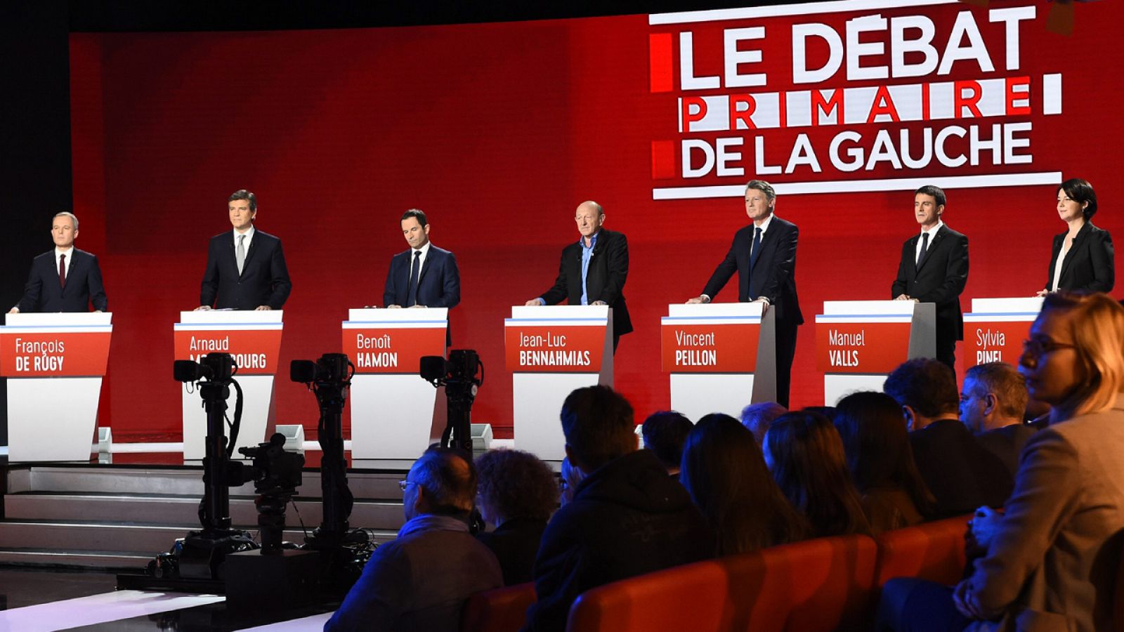 Segundo debate televisivo de los aspirantes en primarias a la candidatura socialista en Francia