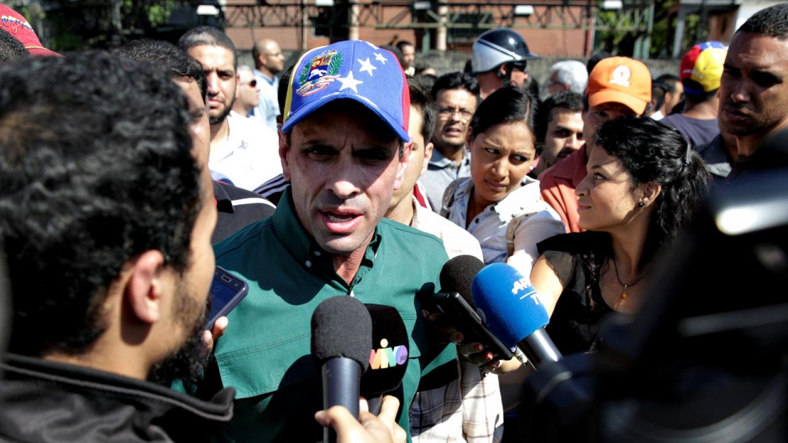 Uno de los líderes de la oposición venezolana, el gobernador de Miranda, Henrique Capriles, en un acto reciente