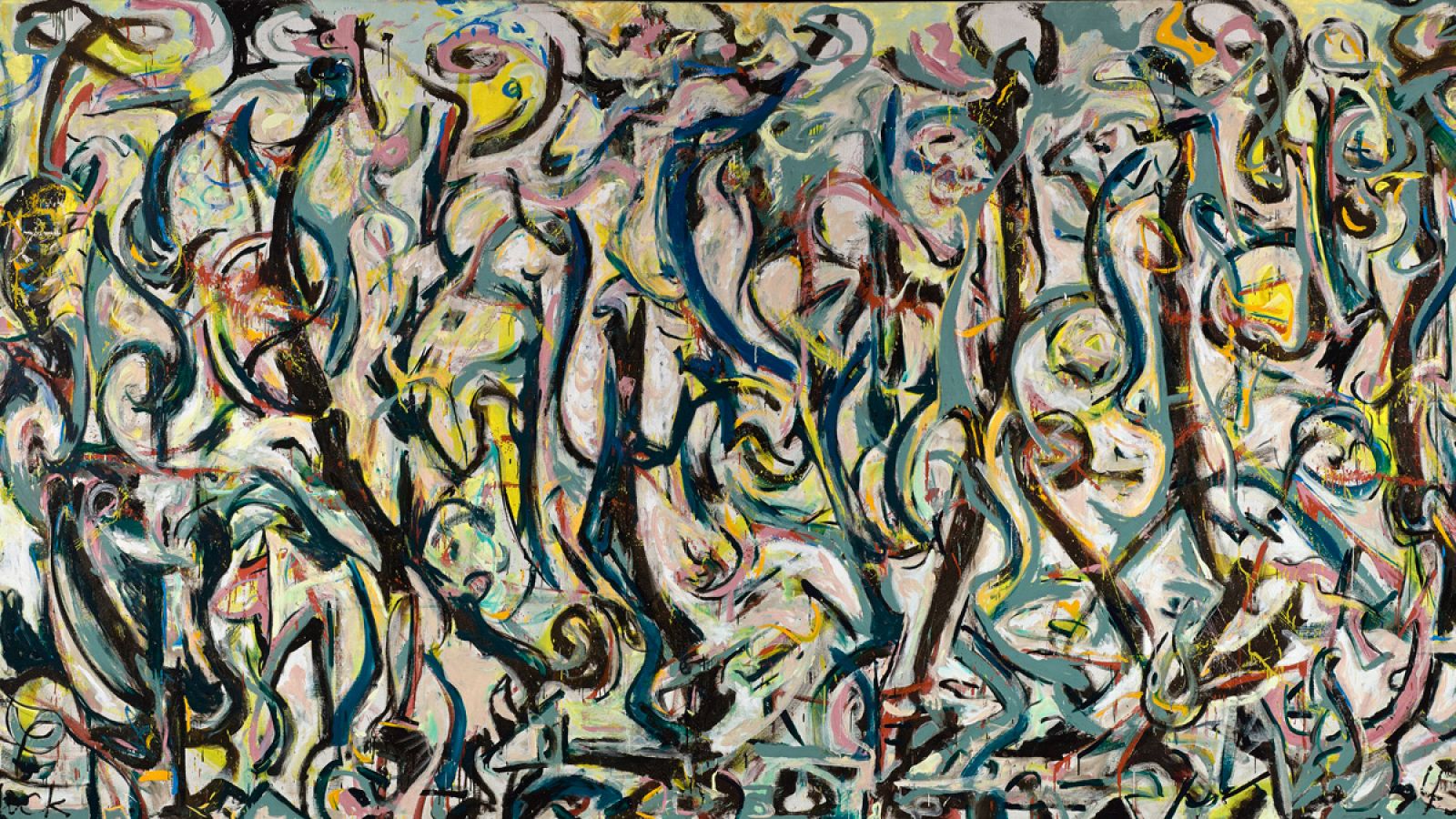 'Mural', Jackson Pollock (Óleo y caseína sobre lienzo, 1943)