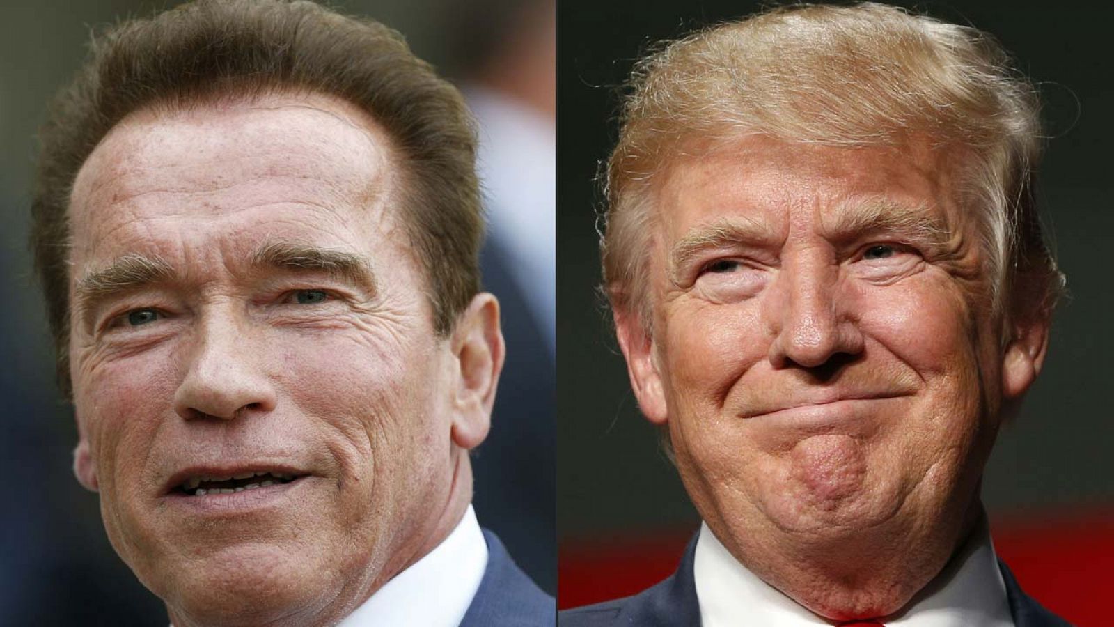 Fotografías de archivo del ex gobernador de California, Arnold Schwarzenegger, y el presidente norteamericano, Donald Trump.
