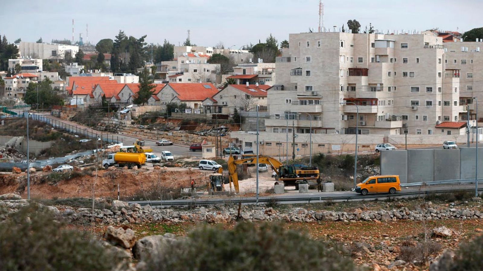 Imagen de los nuevos asentamientos que se están cosntruyendo en Cisjordania