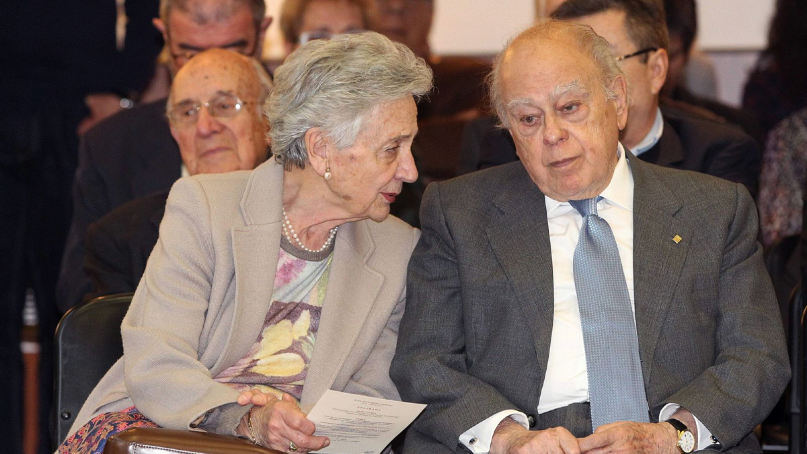 El expresidente de la Generalitat Jordi Pujol y su esposa, Marta Ferrusola
