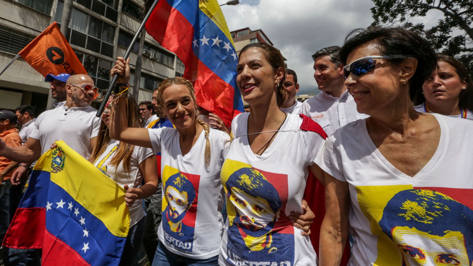 Manifestación por la liberación de Leopoldo López