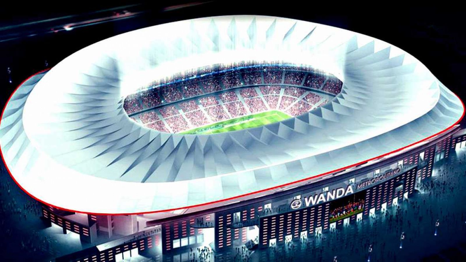 El que será el nuevo estadio del Atlético de Madrid.