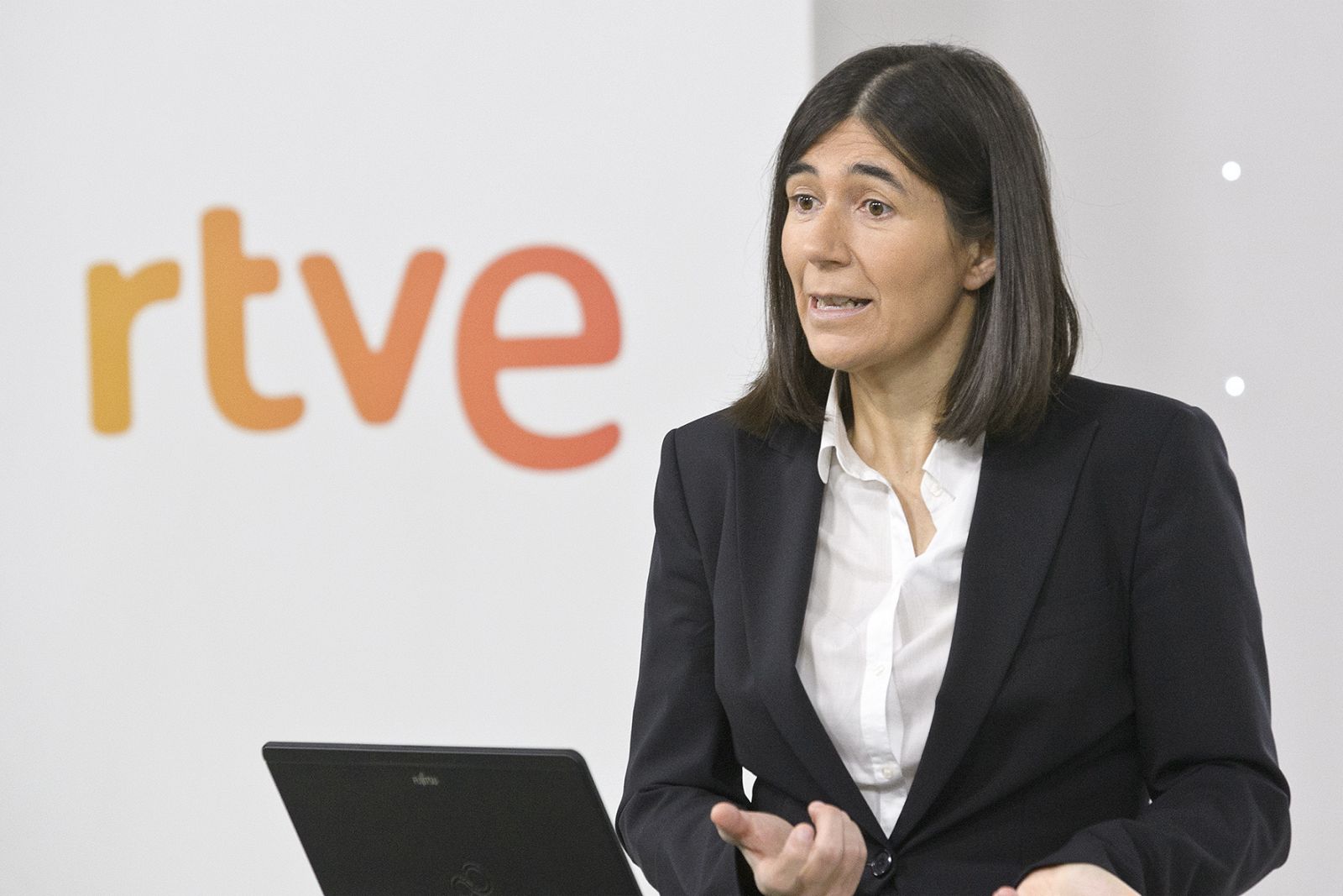 María Blasco en el encuentro de RTVE