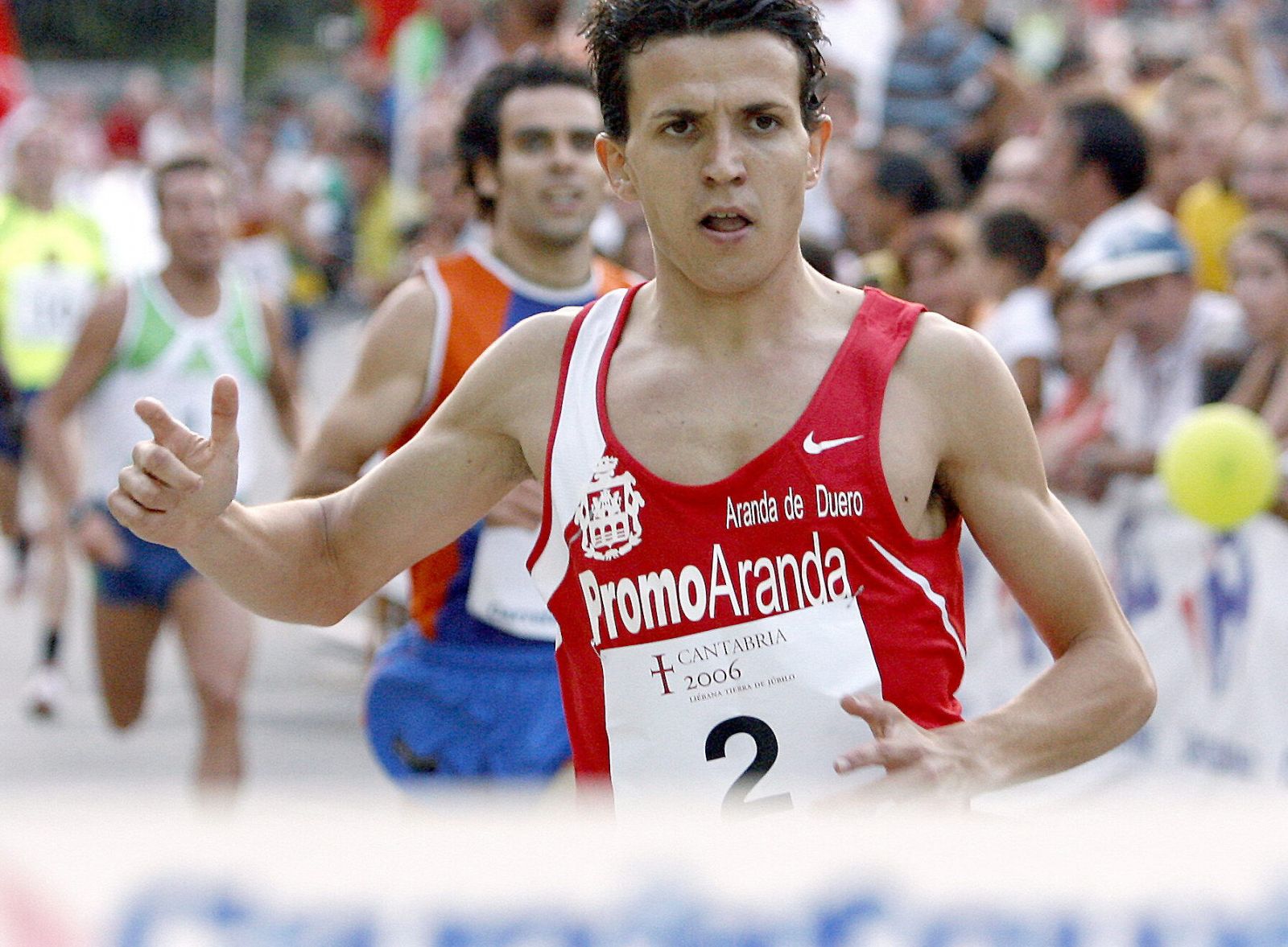 Higuero, en una carrera en 2006