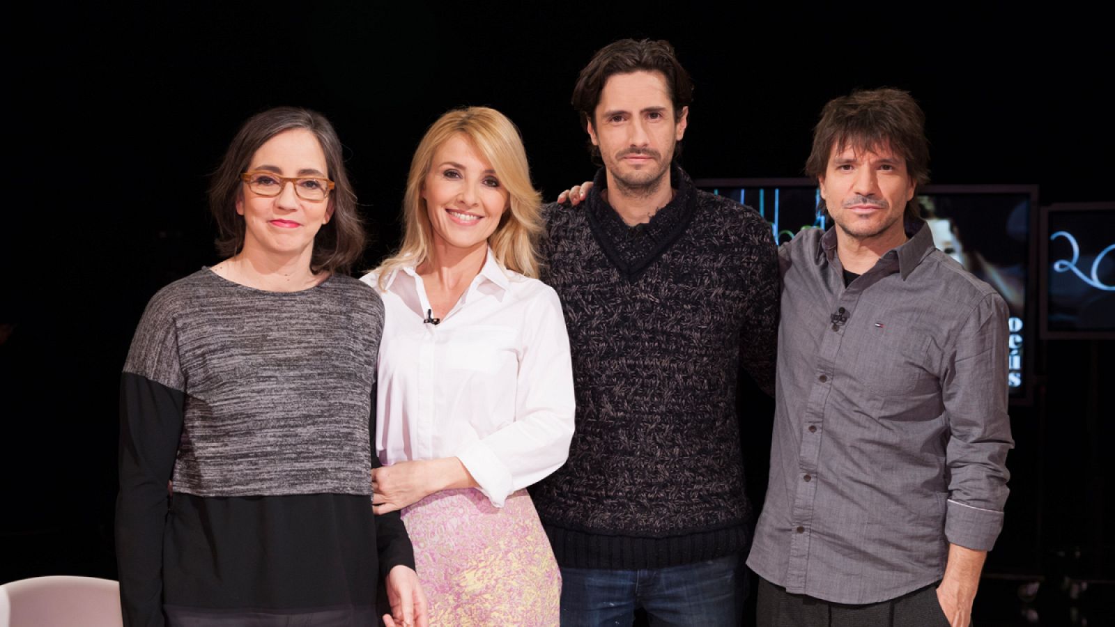 Cayetana Guillén Cuervo con Achero Mañas, Juan Diego Botto y Carolina del Olmo