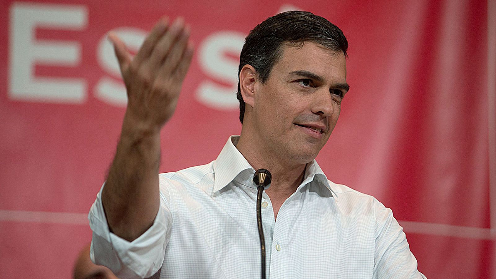 El exsecretario general del PSOE y aspirante a la reelección, Pedro Sánchez