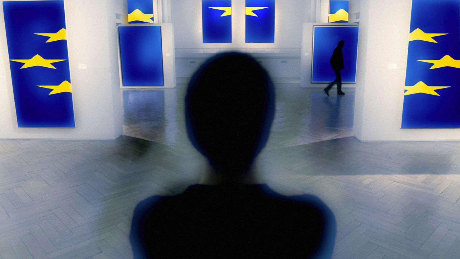 Exposición de arte inspirada en la bandera de la UE, en Bruselas (foto archivo)