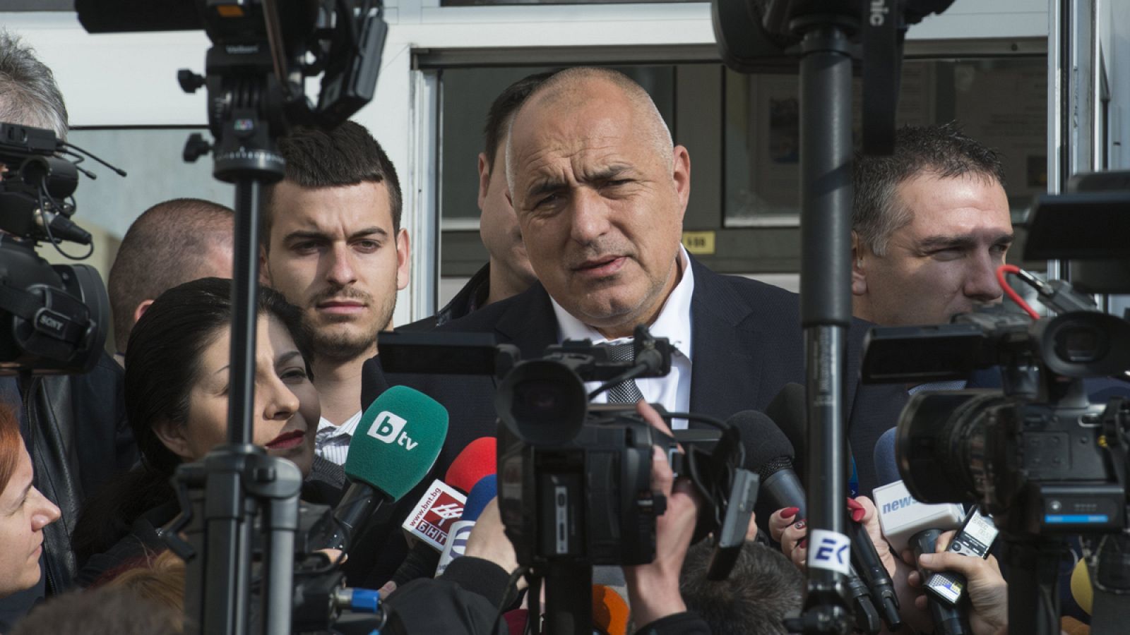 El expresidente búlgaro y líder del partido conservador GERB, Boiko Borisov.