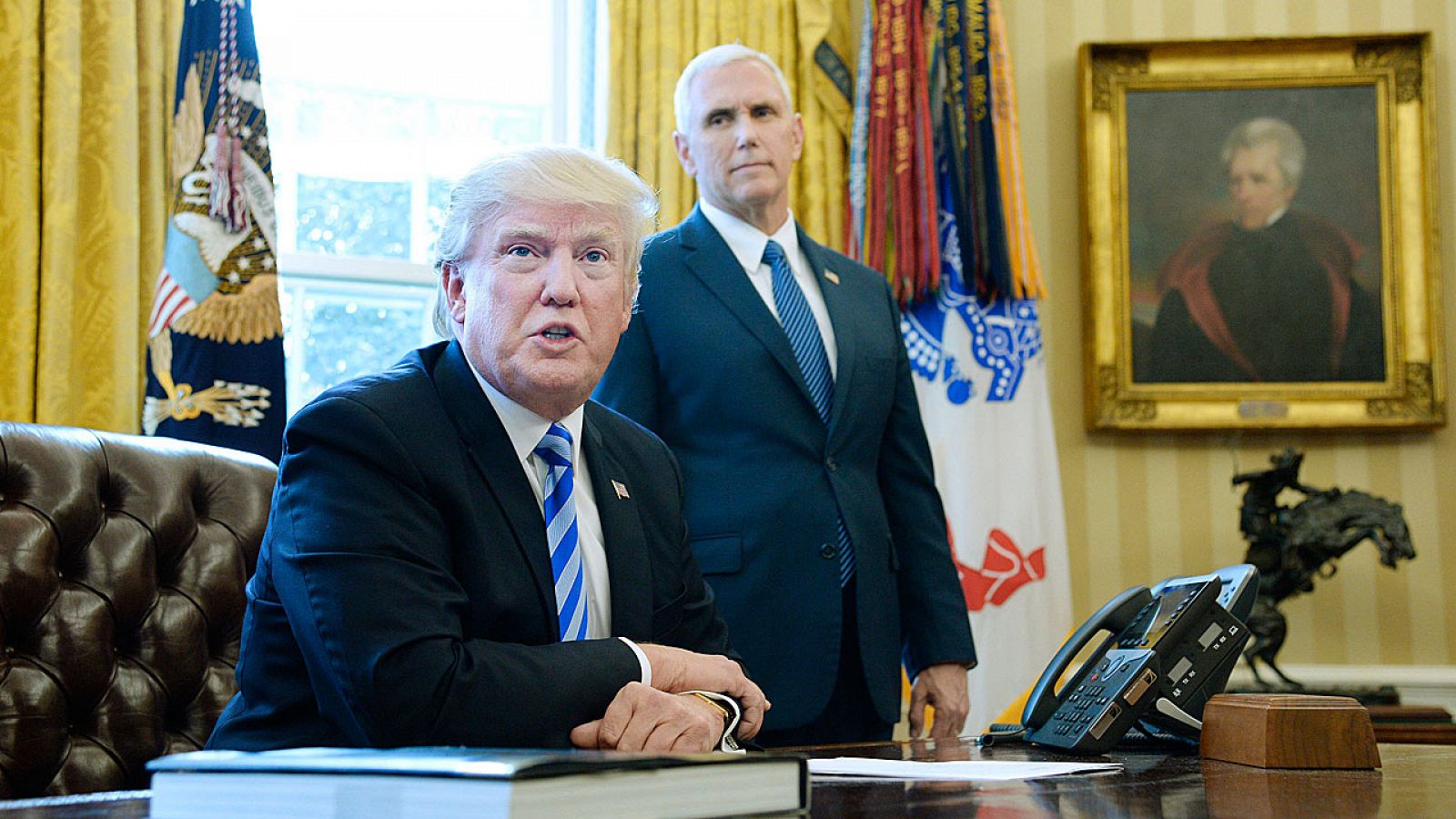 El presidente de Estados Unidos, Donald Trump, en el Despacho Oval.