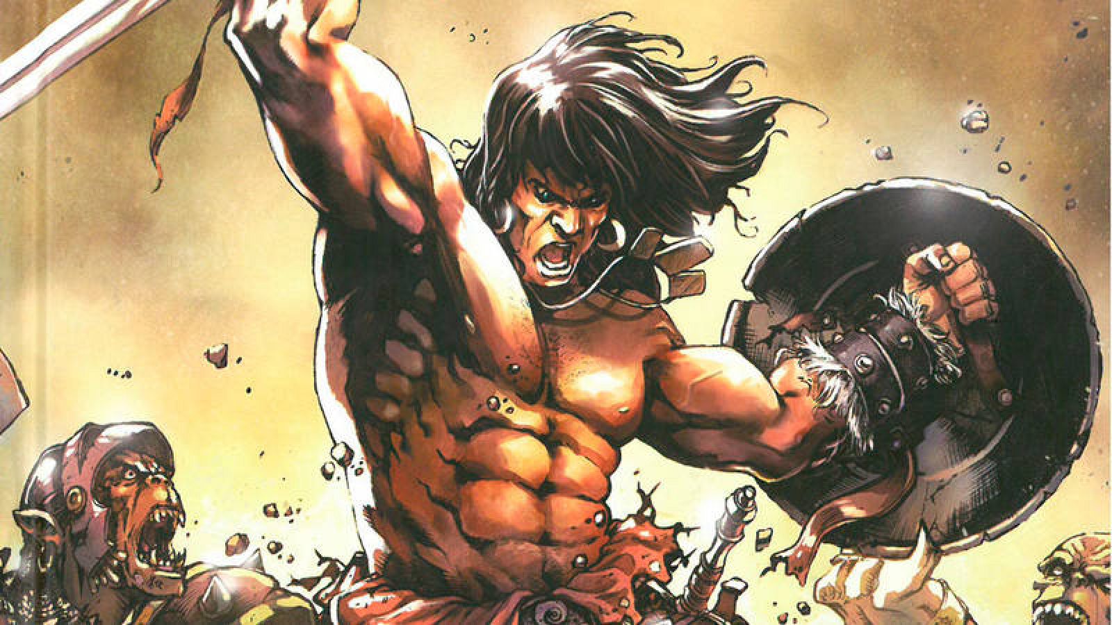 Fragmento de la portada de 'Conan el bárbaro: 35 aniversario'