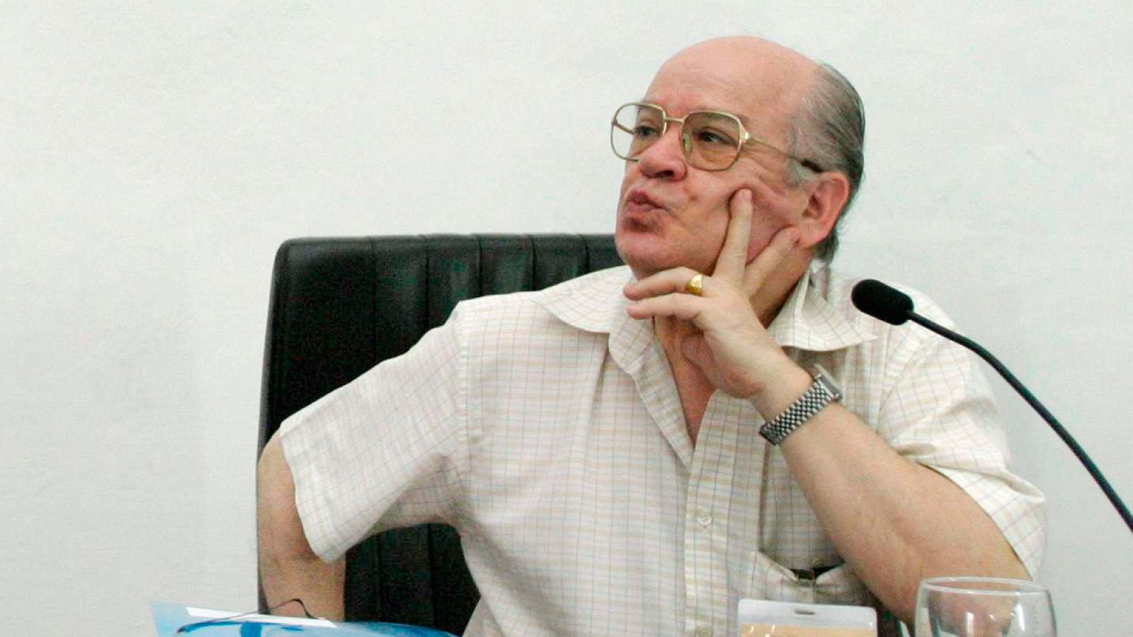 Federico Corriente, en un acto académico en la Universidad de Zaragoza, en una imagen de 2007