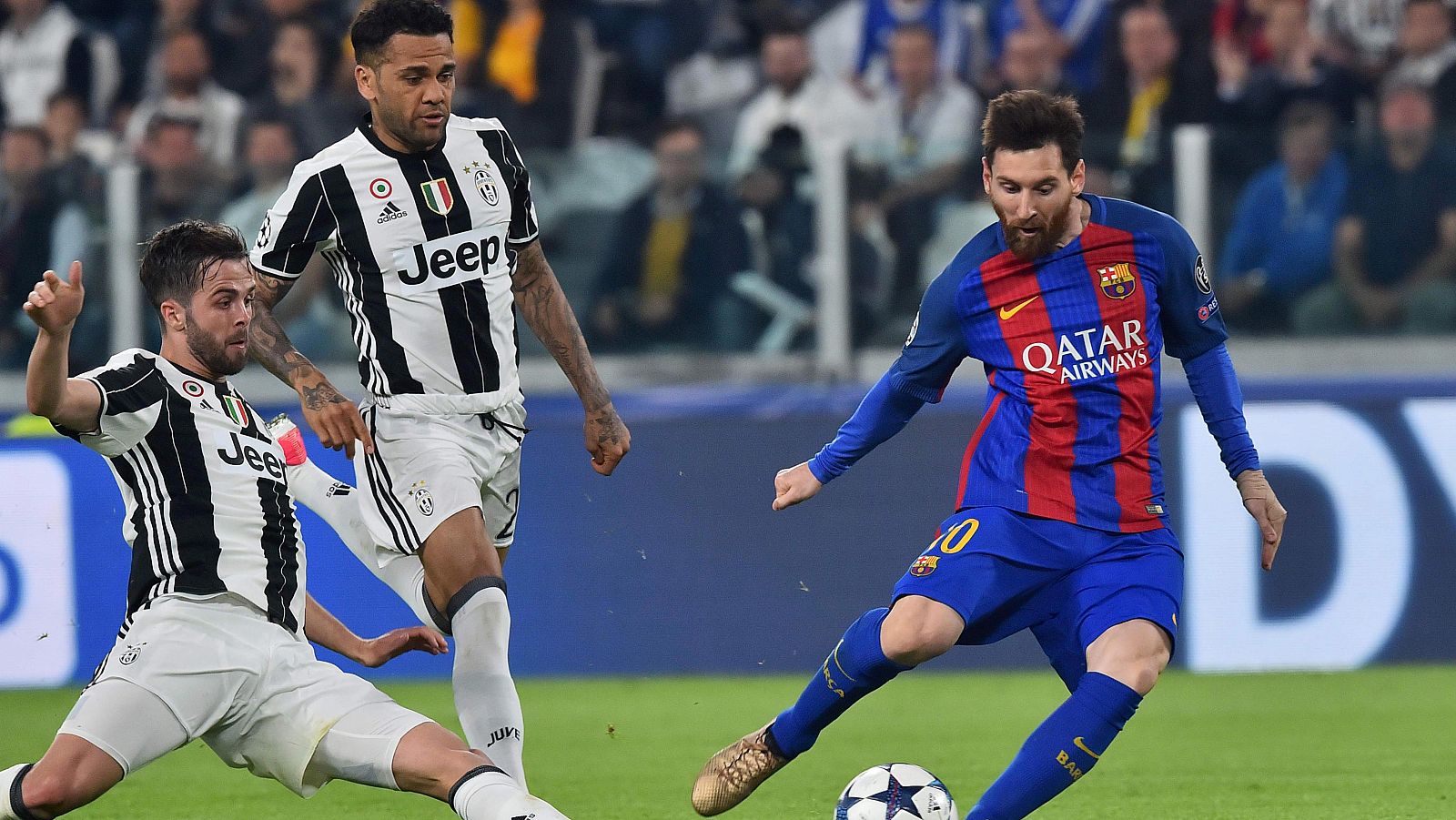 Un momento del Juventus - Barcelona