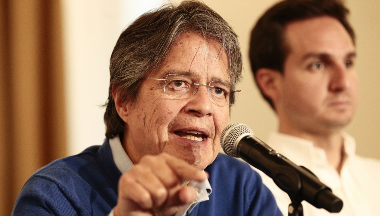 El candidato opositor a la Presidencia de Ecuador, Guillermo Lasso.