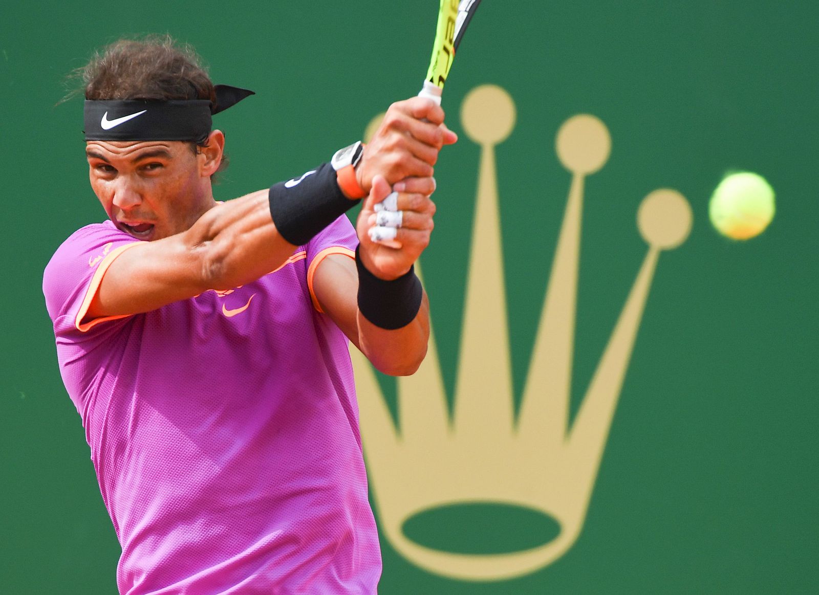 Nadal durante el partido ante el británico.