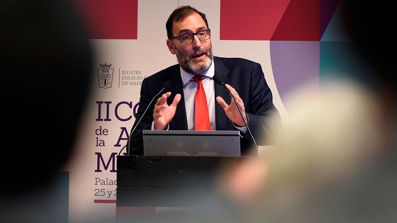 El juez de la Audiencia Nacional Eloy Velasco, en su intervención en el II Congreso de la Abogacía Madrileña