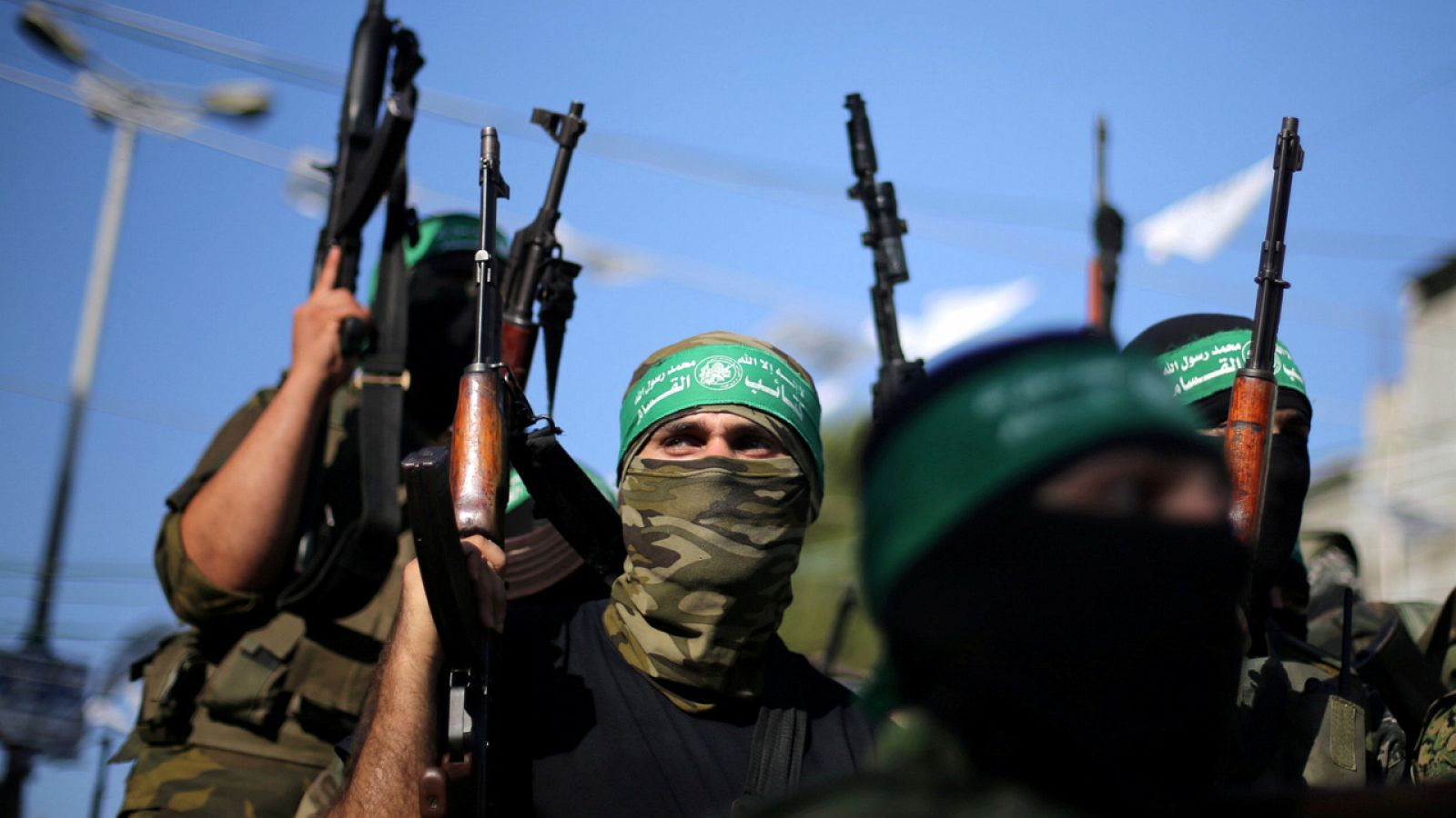 Militantes de Hamás celebran la liberación de un preso (imagen de archivo)