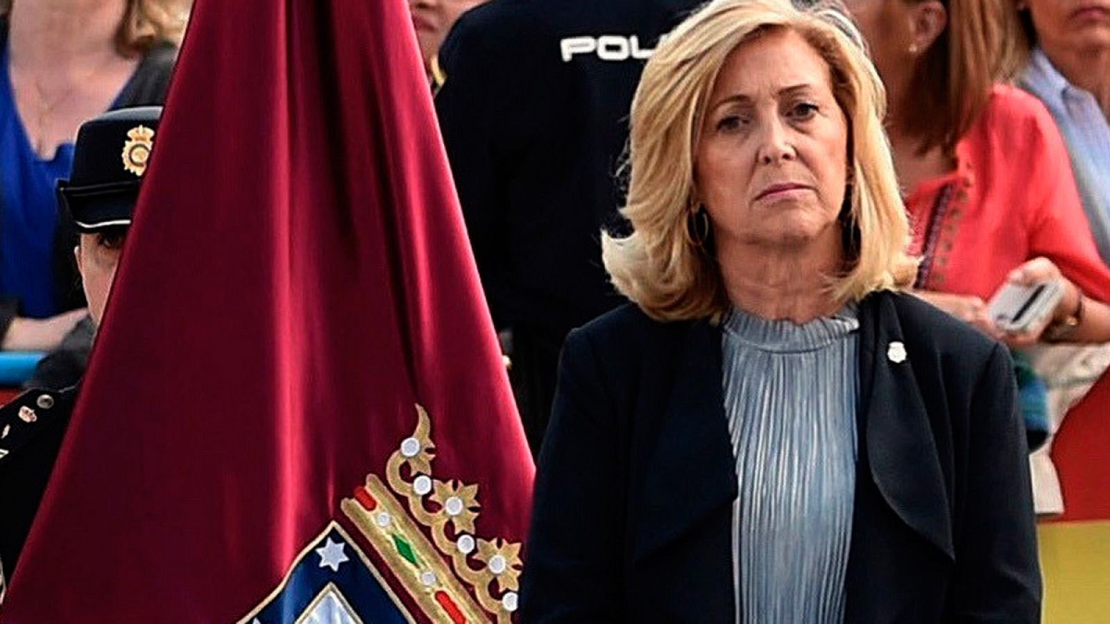 La delegada del Gobierno en Madrid, Concepción Dancausa, en un acto de la Policía