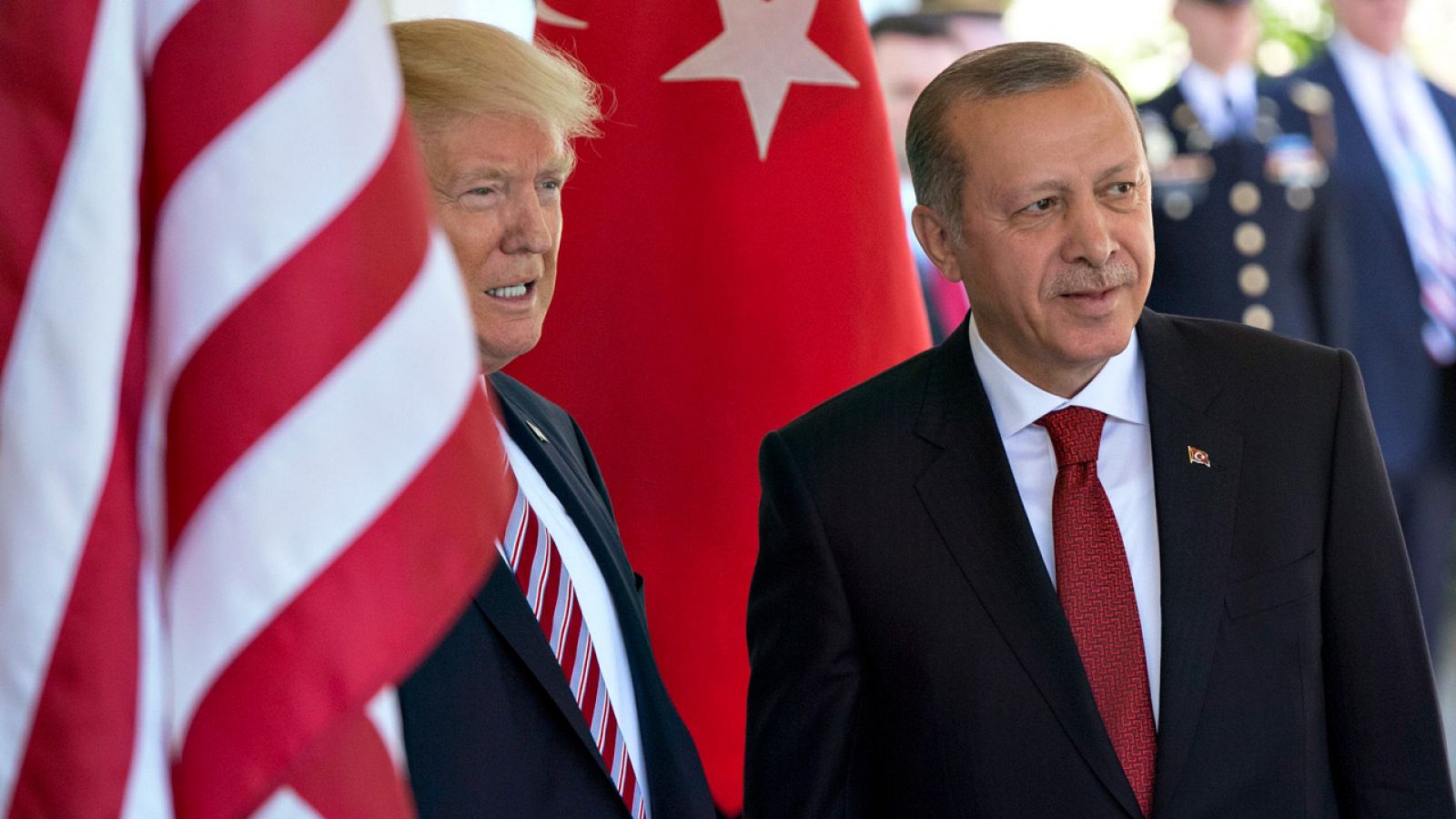 El presidente de Estados Unidos, Donald Trump, recibe en la Casa Blanca a su homólogo turco, Recep Tayyip Erdogan