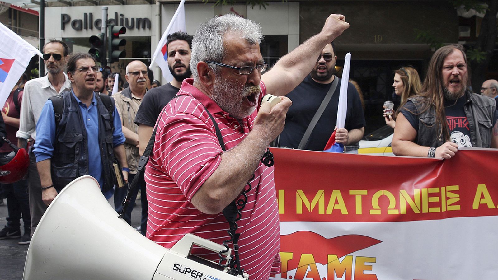 Movilizaciones en la víspera de la huelga general en Grecia