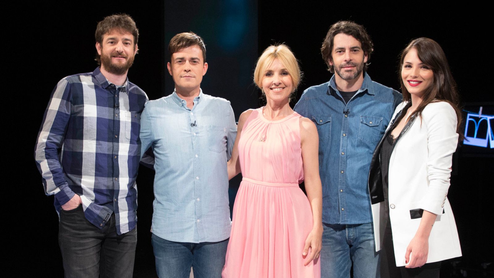 Cayetana Guillen Cuervo con el director el director Peris Romano y los actores Eduardo Noriega, Gorka Otxoa e Inma Cuesta