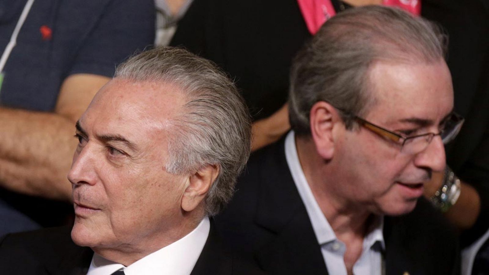 El presidente de Brasil, Michel Temer, junto al exjefe de la Cámara de Diputados, Eduardo Cunha