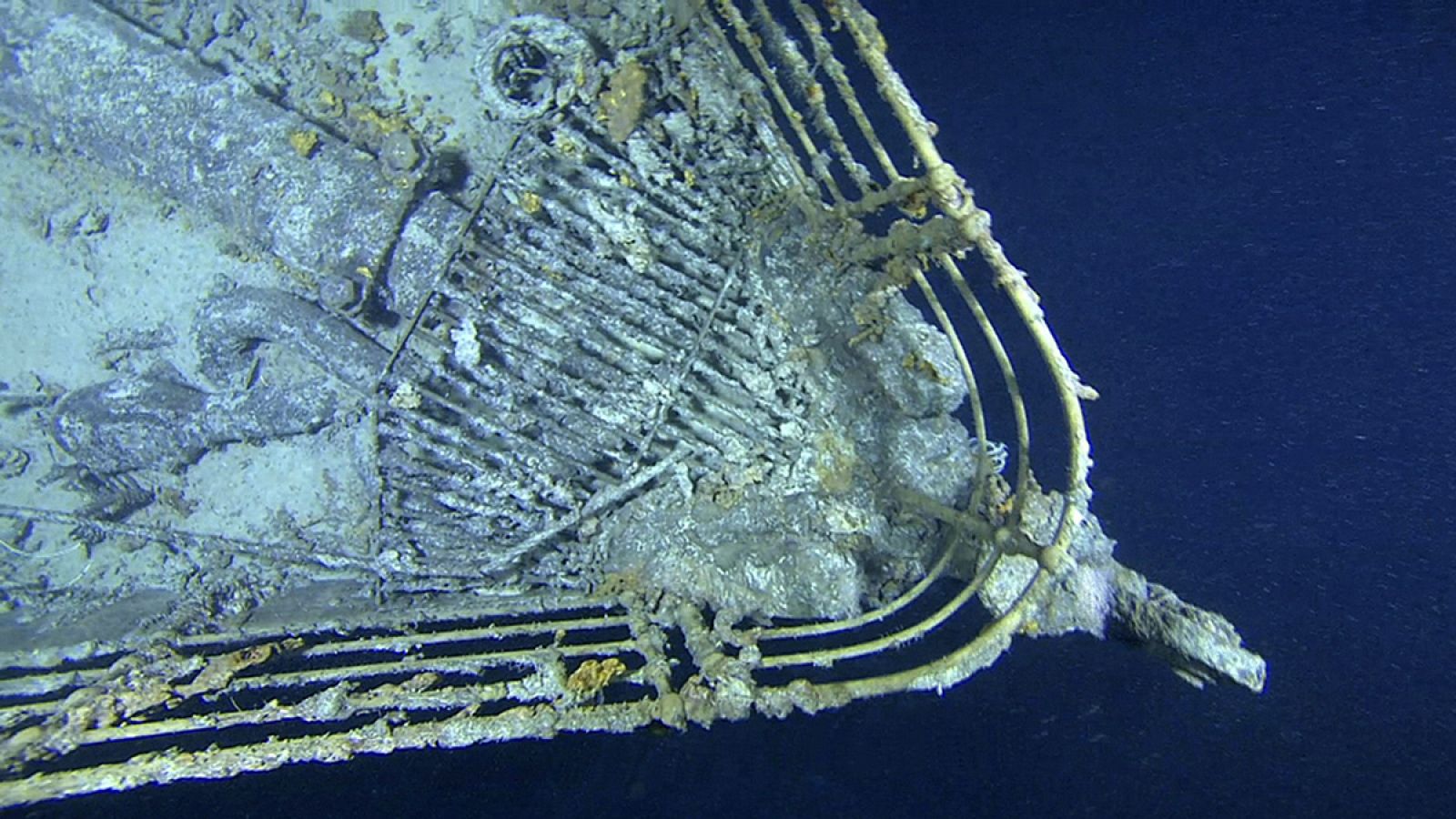 Los restos del Titanic se encuentran en el Atlántico Norte, a unos 600 kilómetros de las costas de Terranova.