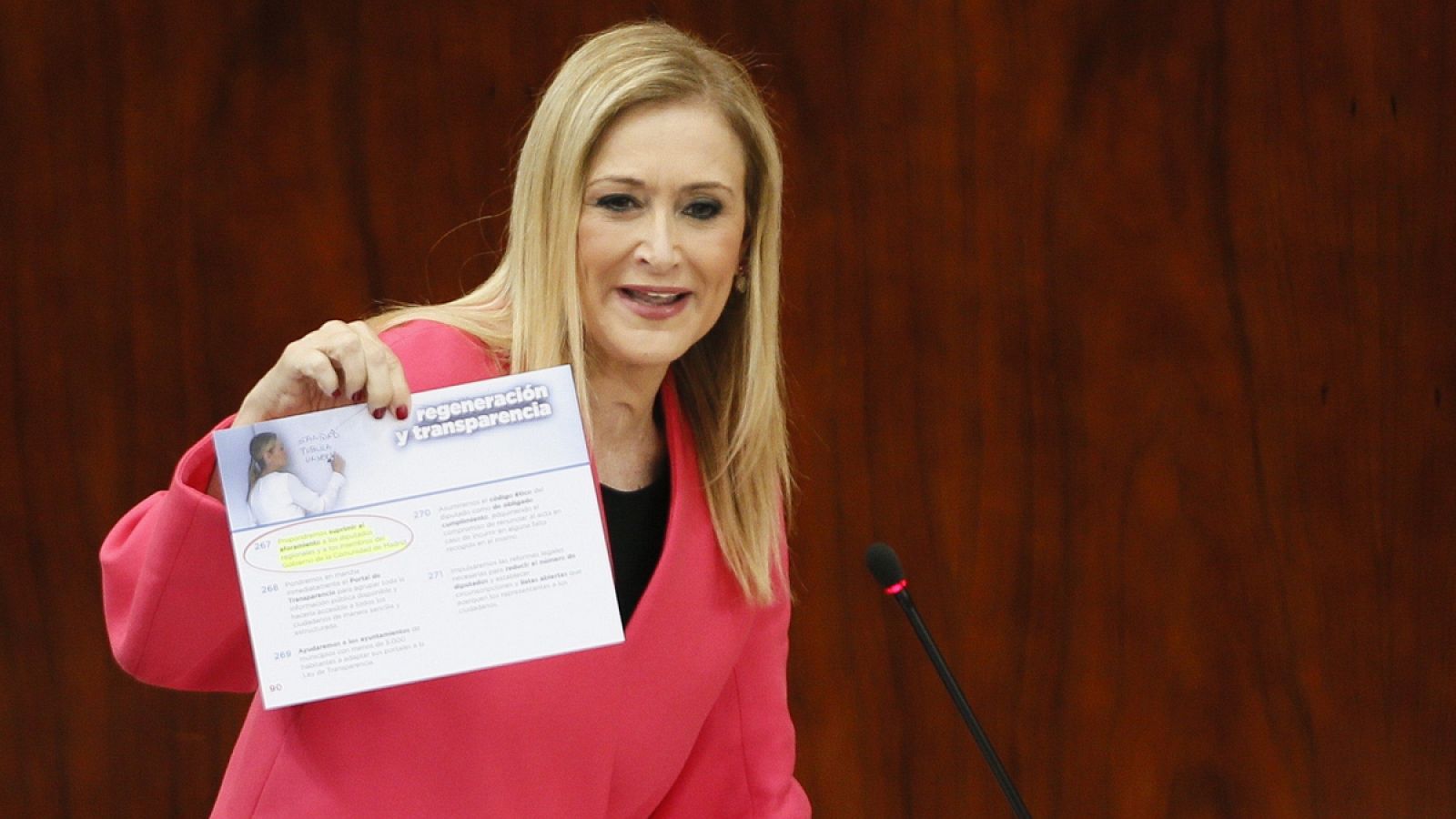 La presidenta de la Comunidad de Madrid, Cristina Cifuentes