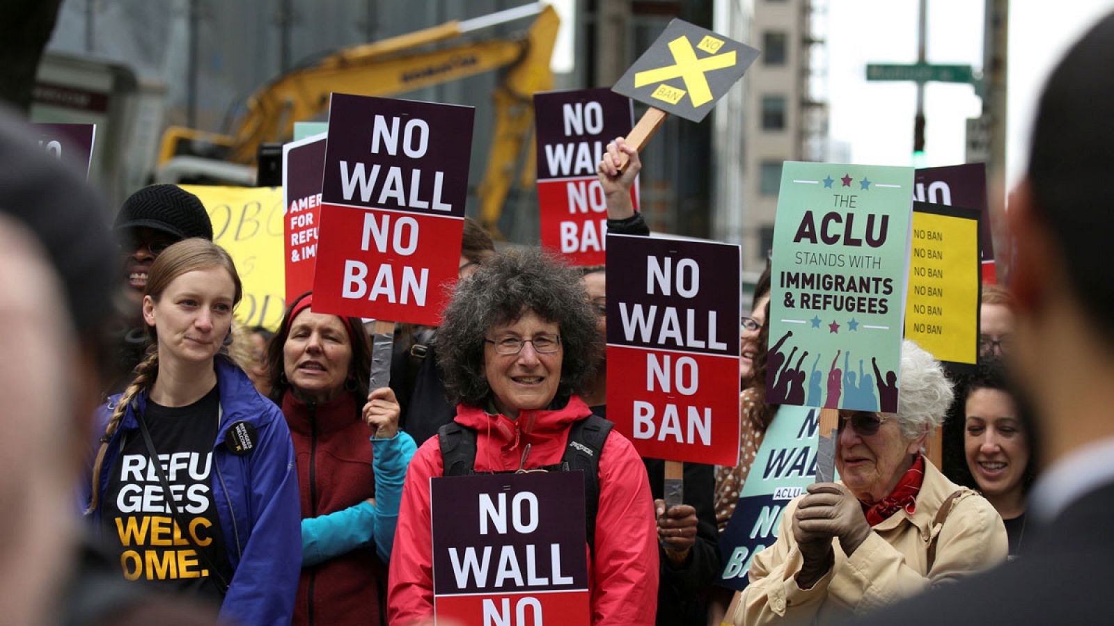 Protesta contra el veto migratorio de Trump el pasado 15 de mayo de 2017 en Seattle (EE.UU.).