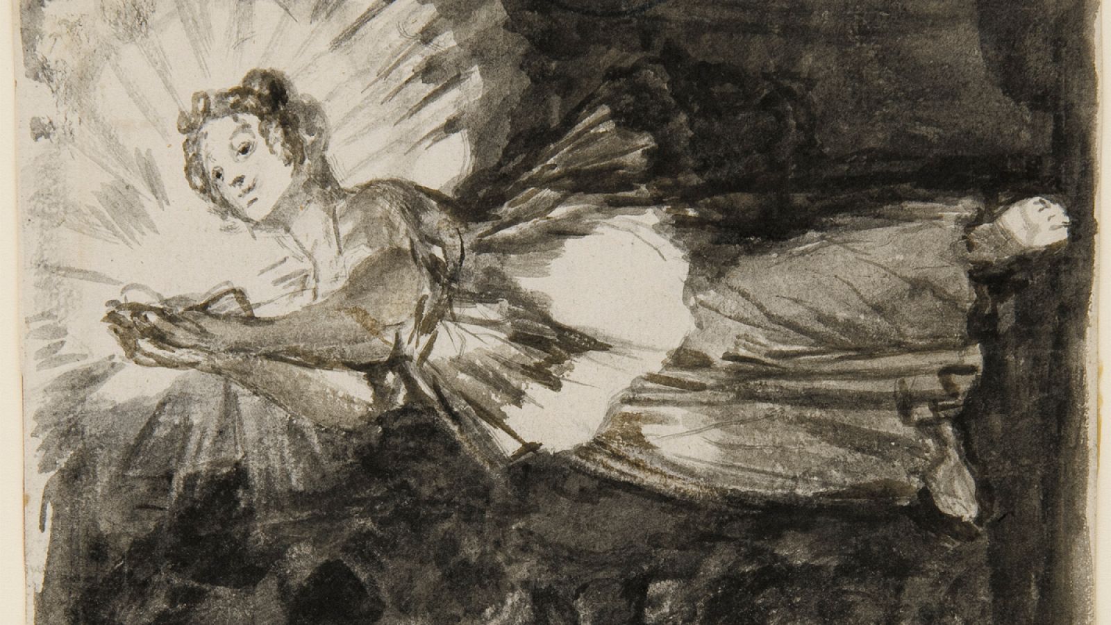 'Lux ex tenebris. Álbum C, 117'. Francisco de Goya. (1812-1814). Madrid, Museo Nacional del Prado.