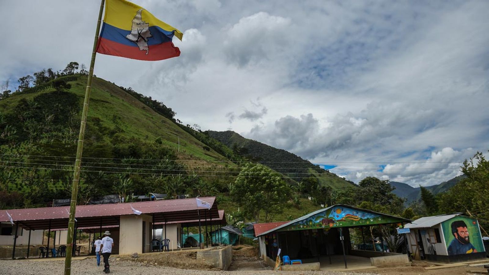 Imagen de una de las zonas acordonadas para los guerrilleros de las FARC