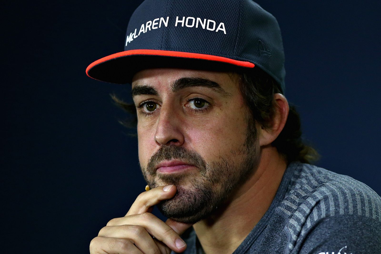 Fernando Alonso durante la rueda de prensa previa al GP de Canadá.