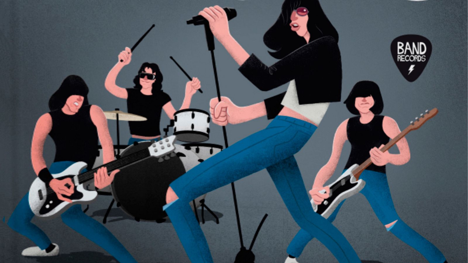 Fragmento de la portada de 'Ramones'