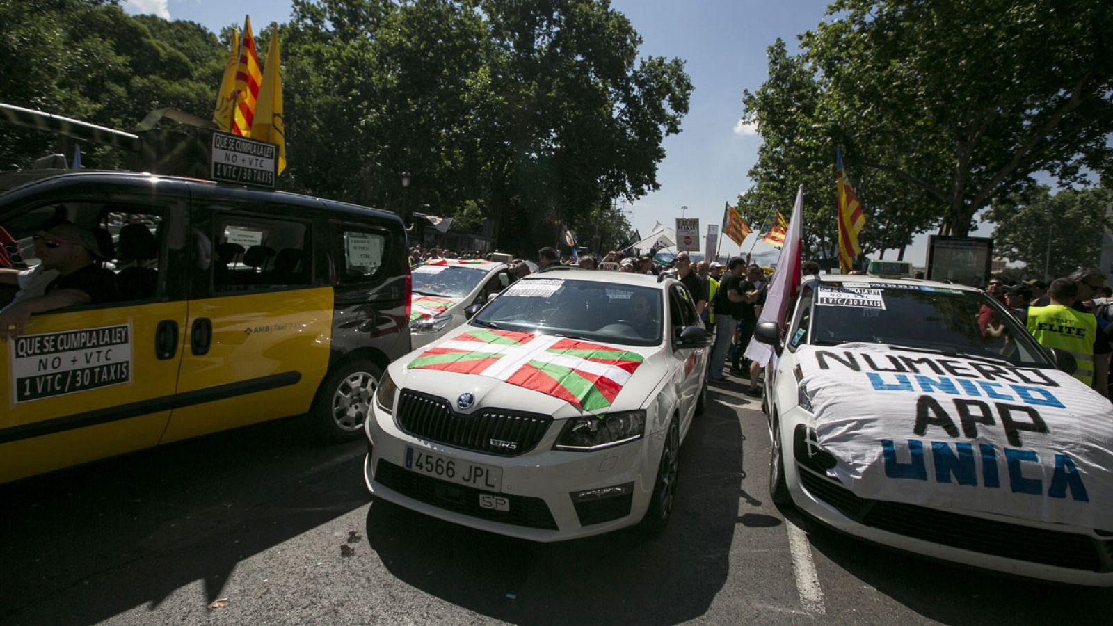 Manifestación de taxistas de toda España el pasado 30 de mayo en Madrid