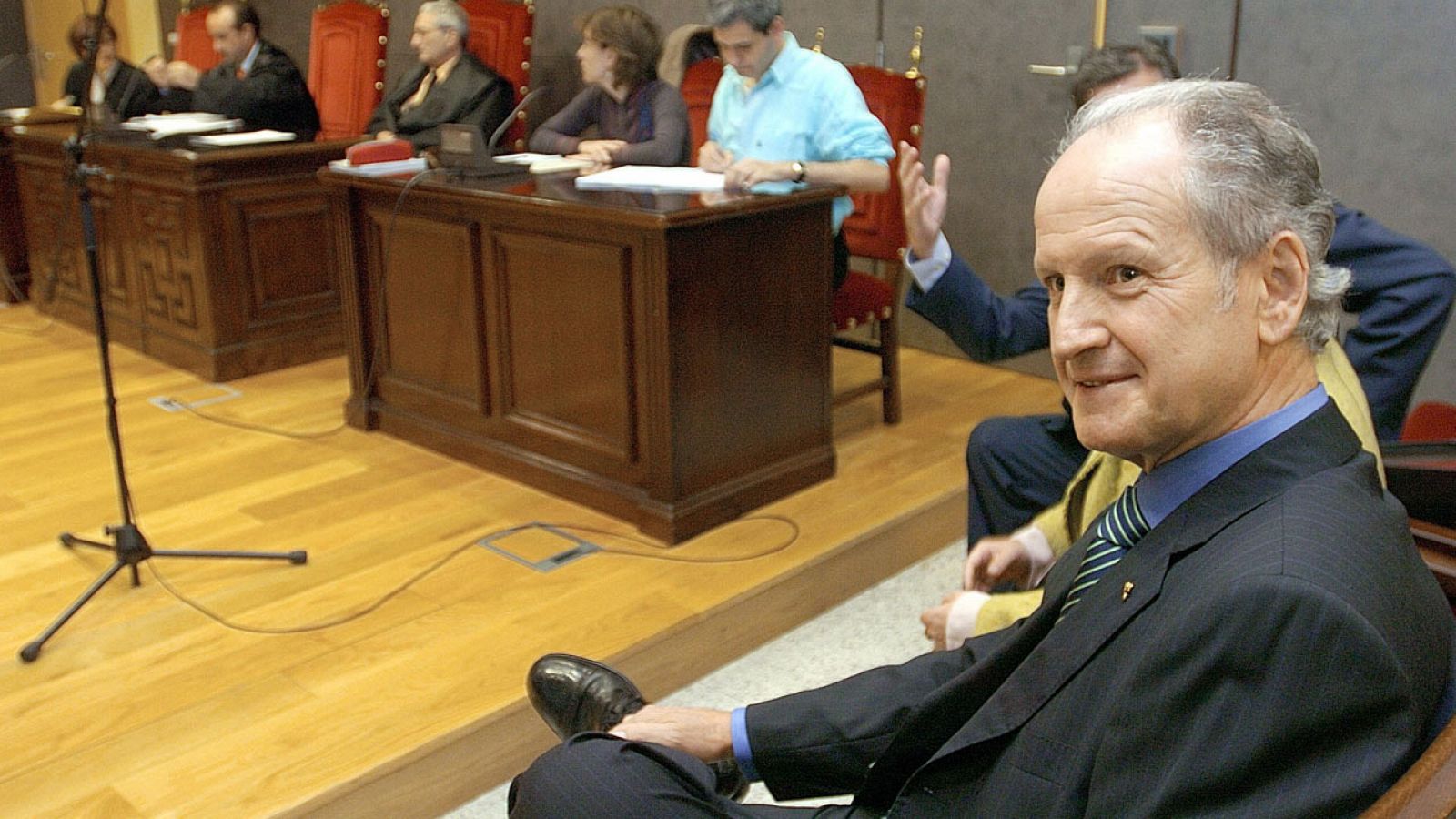El ex presidente del Parlamento vasco, Juan María Atutxa, durante el juicio por negarse a disolver el grupo Sozialista Abertzaleak.