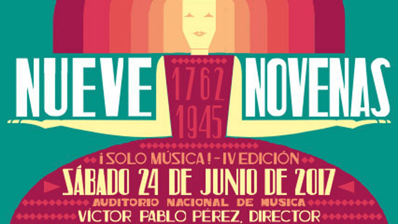 Cartel anunciador del evento "¡Solo música! - Nueve novenas"
