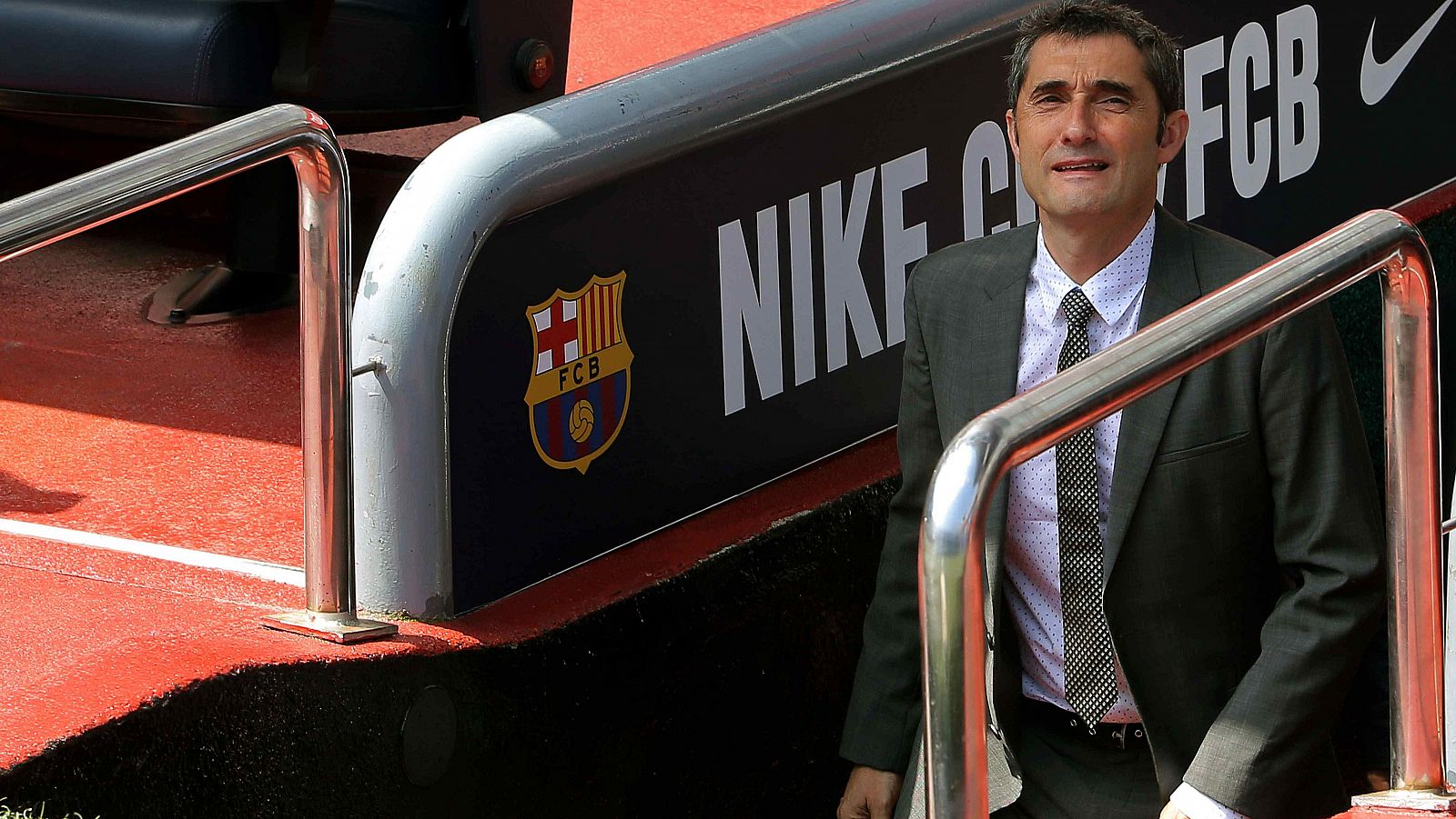 Ernesto Valverde, entrenador del Barcelona.