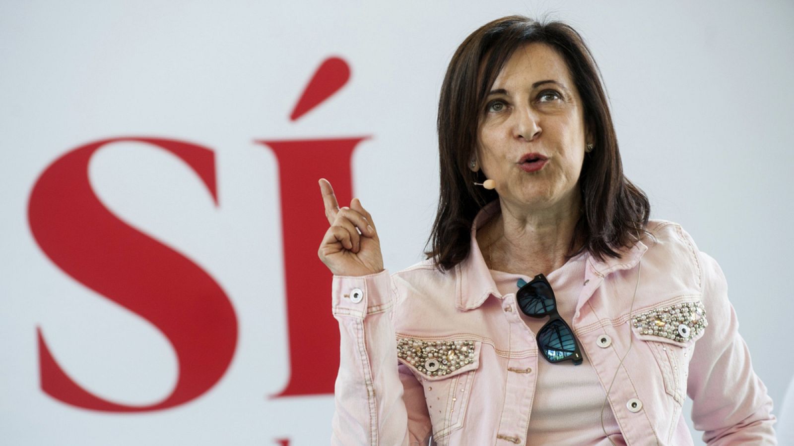 Margarita Robles en un acto del PSOE