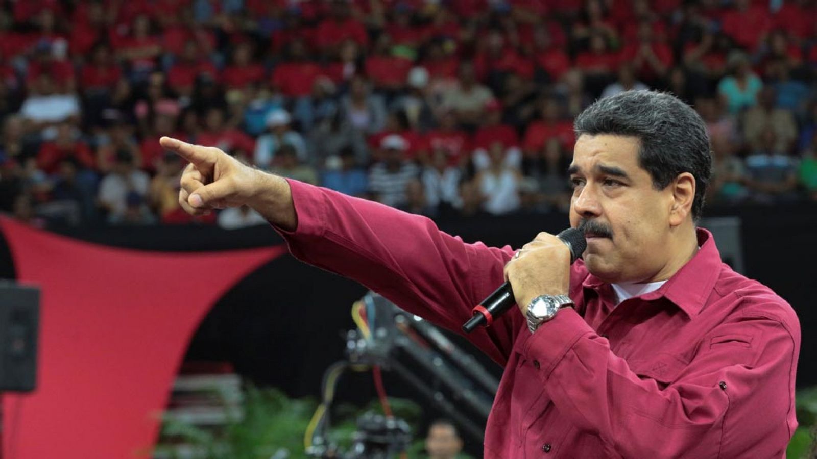 Nicolás Maduro habla durante un acto celebrado en Caracas este martes